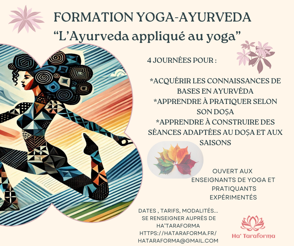 formation yoga ayurveda