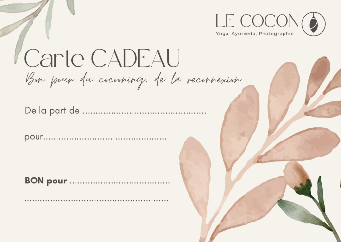 carte cadeau ayurveda yoga
